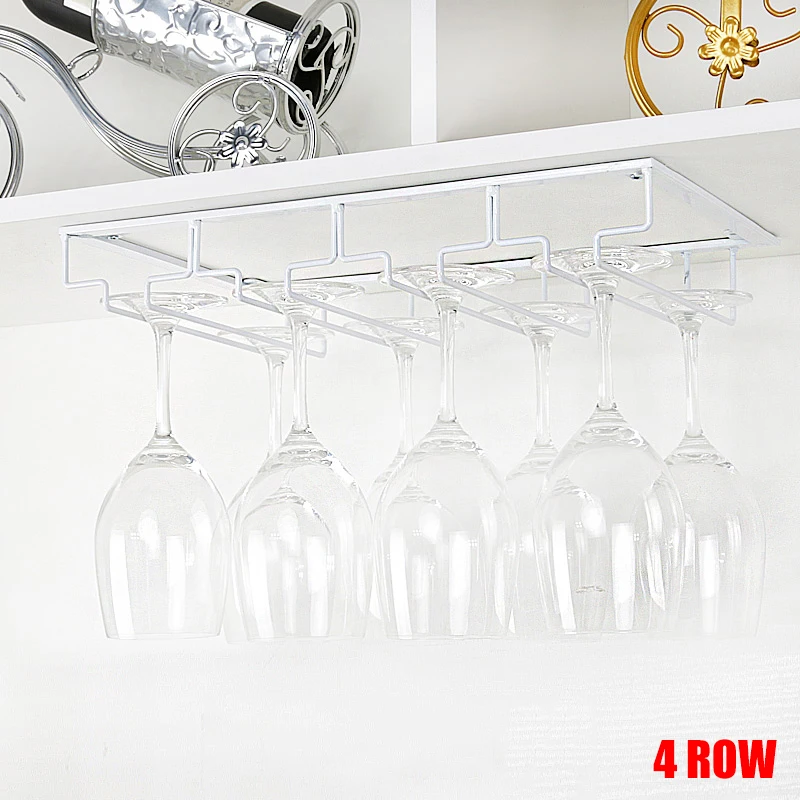 Cup Holder ,Wine Glasses Rack under Cabinet, Stemware Rack, Wine Glass Hanger, Wire Holder-37