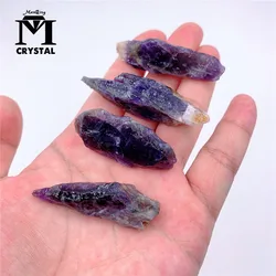 50g/Bag Natural Raw Amethyst Quartz Stone Gravel Rock Crystal Healing Gemstone Mineral Specimen Fish Tank Garden Decoration