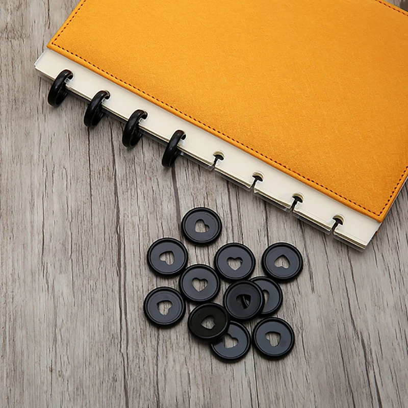 45pcs 24mm Colorful Planner Binder Rings Notebook Disc Binding Plastic Mushroom Hole Disc Binder Mushroom Rings Binding Supplies