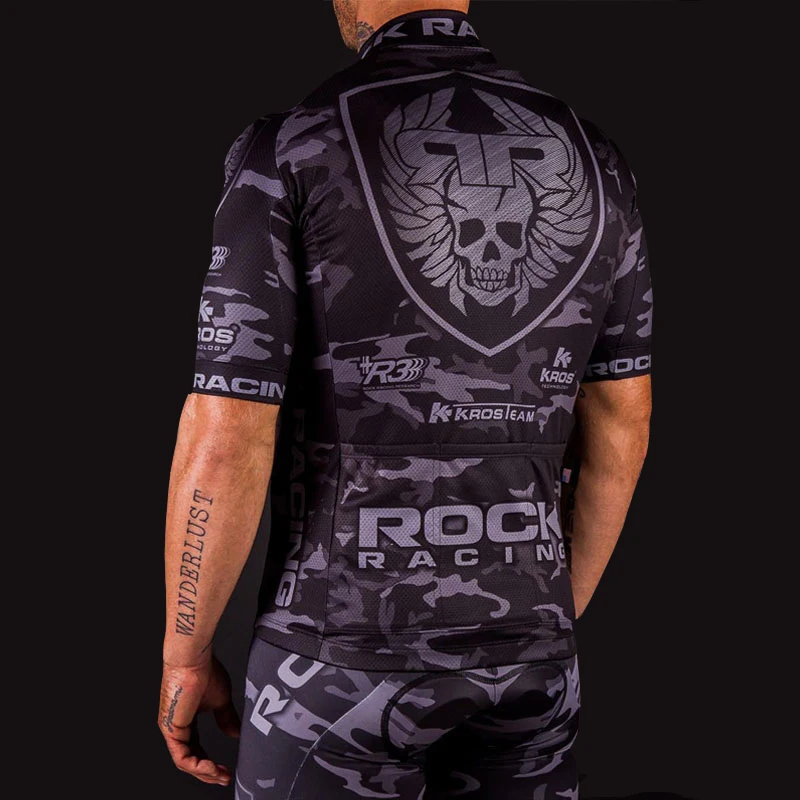 Camouflage Pro Team Rock Racing Bike Jersey Bicicleta Ropa Maillot Ciclismo Breathable Summer MTB Cycling Clothing: Size XXS-6XL