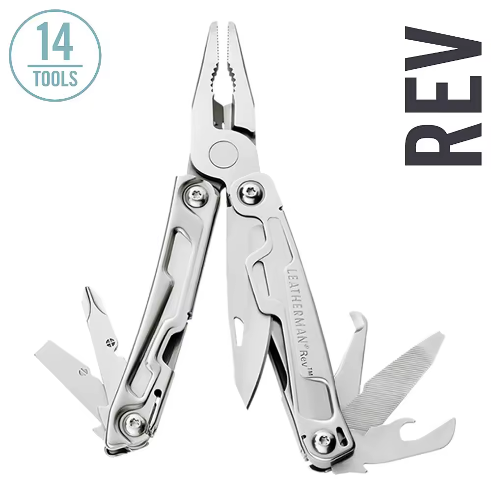 LEATHERMAN - Rev Multitool, נירוסטה עם ניילון נדן