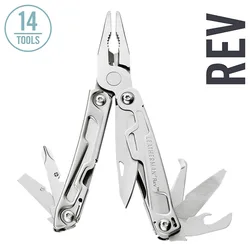 Leatherman-rev Multitool, acciaio inossidabile con guaina in Nylon