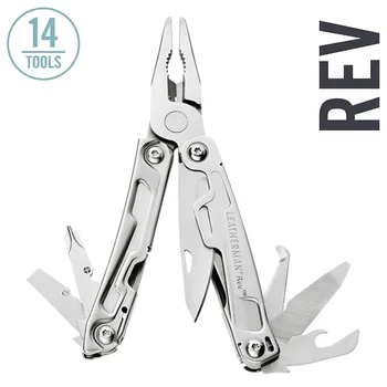 LEATHERMAN - Rev 멀티 툴, 스테인리스 스틸, 나일론 외장 포함