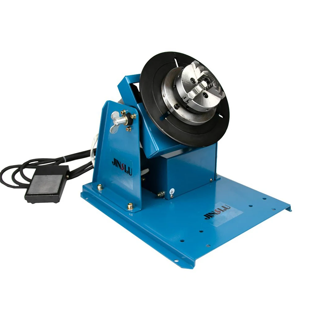 220V BY-10 10KG Small Rotary Welding Positioners Weld Positioning Equipment Turntable Welding Rotator Table with K01-65 Chuck