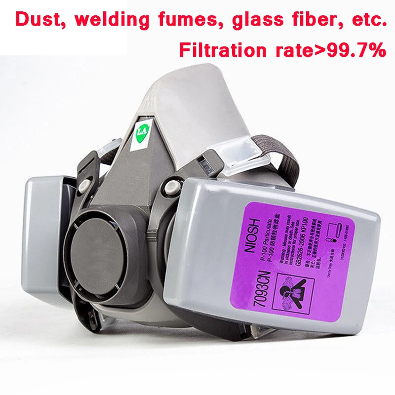 7093 Dust Box Gas Mask Full Face Mask Accessories Particle-Proof Polishing Decoration Dust-Proof Filter Cotton Glass Fiber