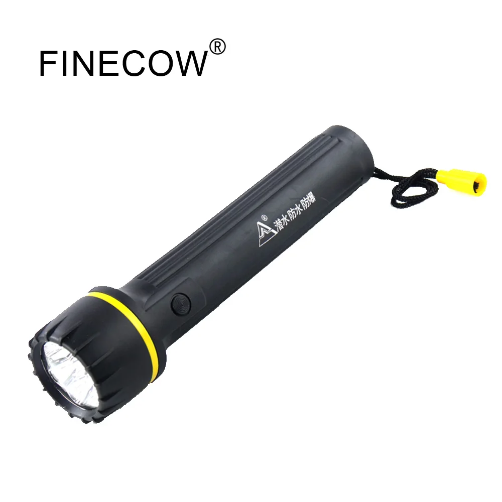High quality rubber torch dry battery power supply waterproof explosion-proof LED flashlight