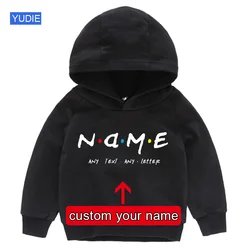Kids Custom Hoodie Personalized Sweatshirts for Children Custom Name Your Design Toddler Baby Boy Birthday Clothing Girl Clothes