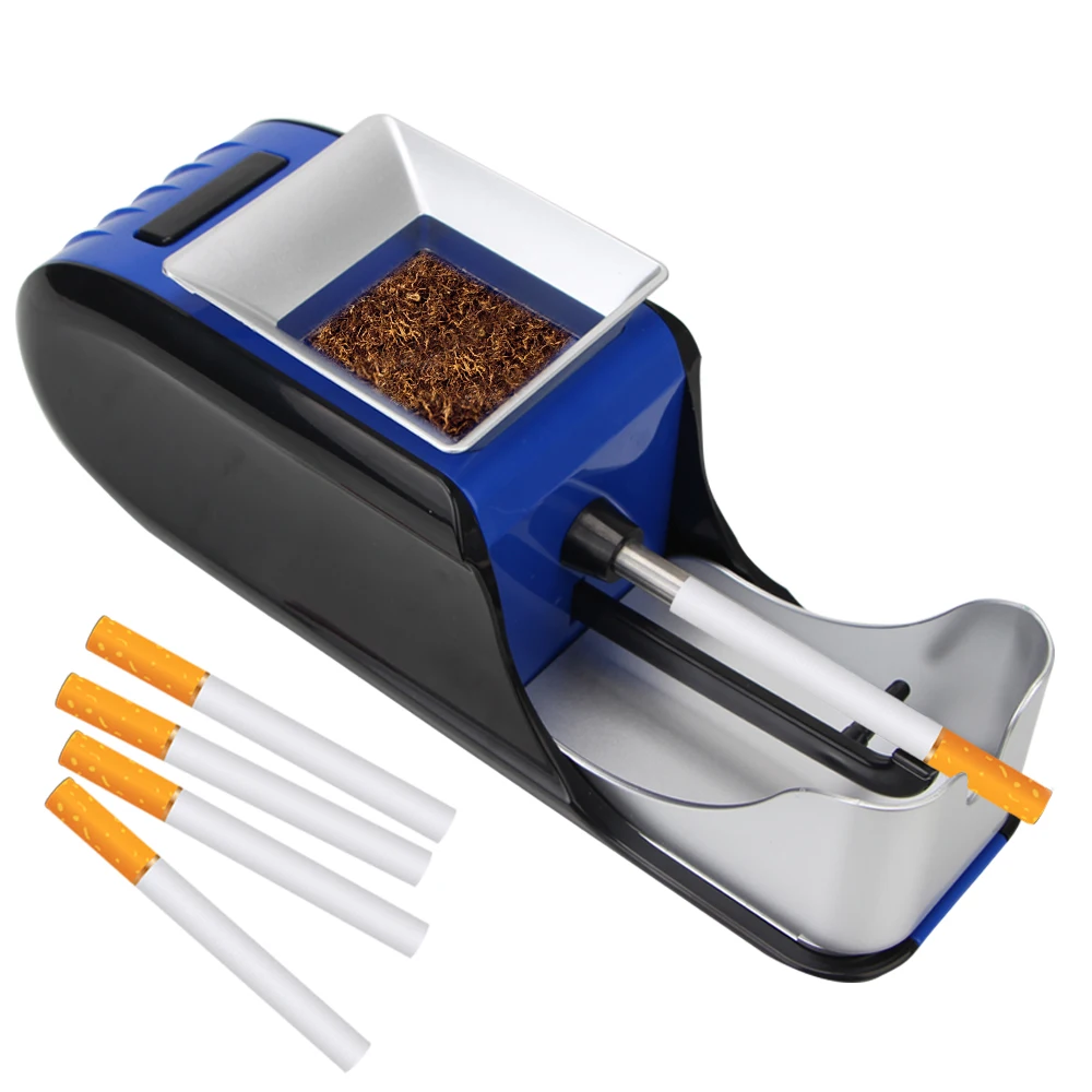 Filling Materials Cigarette Rolling Machine Tobacco Rolling Injector Smoking Accessories EU/US Plug Tobacco Roller DIY