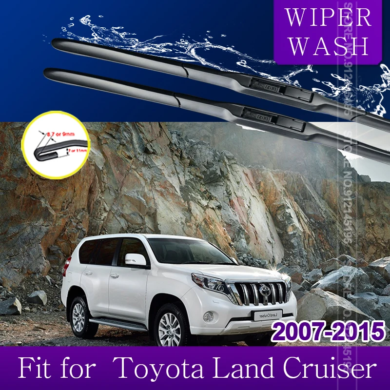 

Автомобильная щетка стеклоочистителя для Toyota Land Cruiser 200 J200 2007 ~ 2015, стеклоочистители переднего ветрового стекла, автомобильные аксессуары 2008 2009 2010