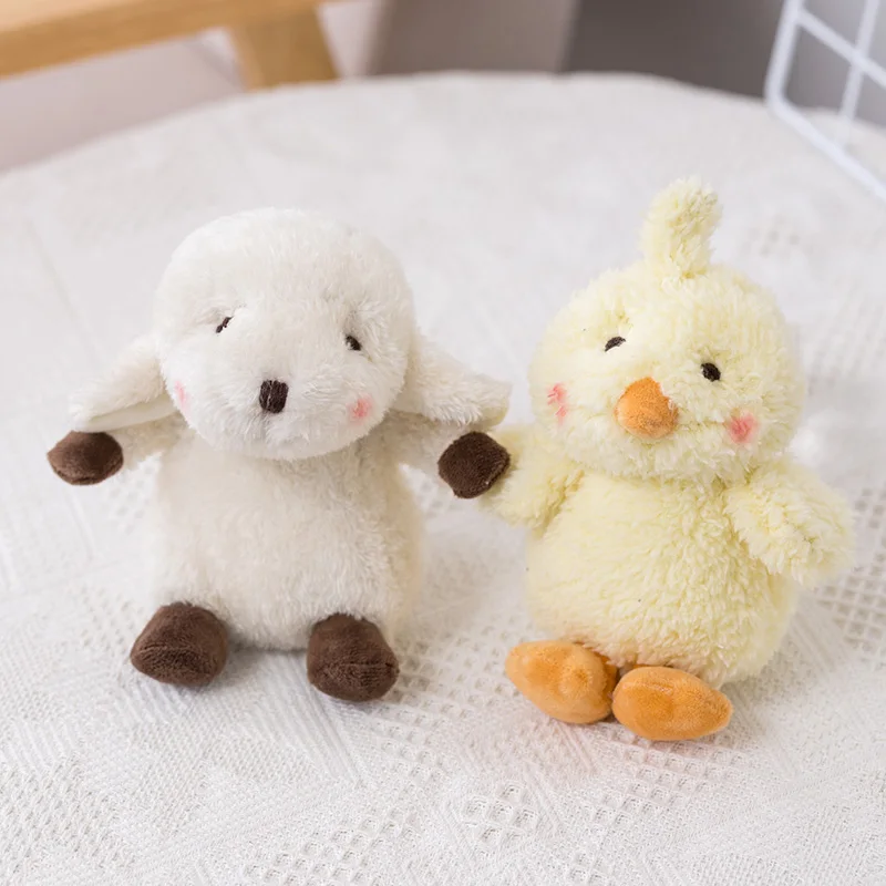 Super Soft Mini Cute Baby Appease Toy White Bunny Teddy Bear Brown Dog Yellow Duck Sheep Stuffed Animals Doll Toys For Children