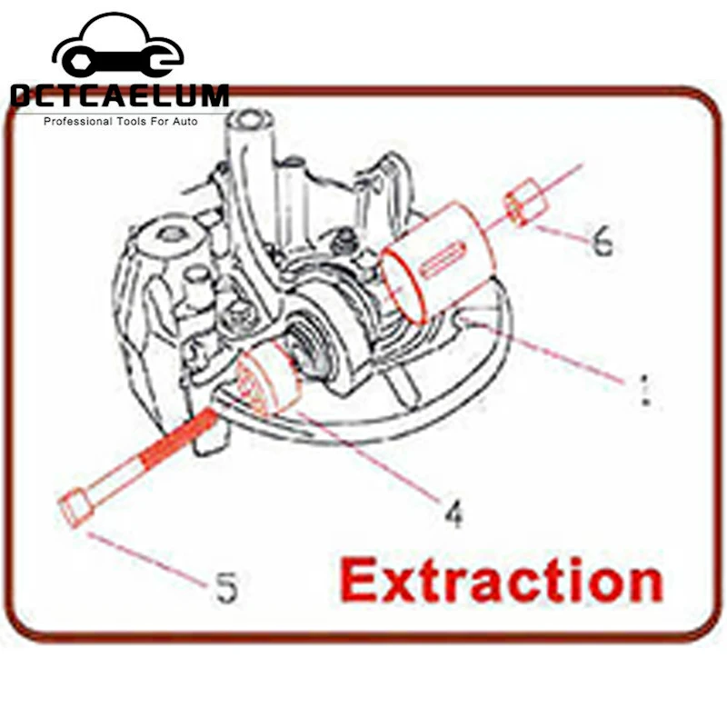 Rear Suspention Axle Ball Joint Bushing Removal Tool Kit For BMW E52 E53 E60 E61 E64 E65 E66 E67 E70 AT2205