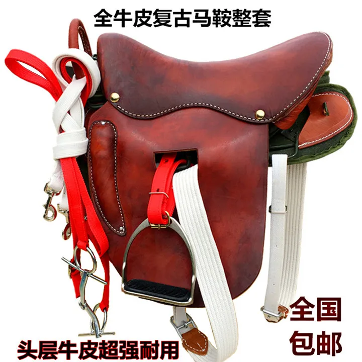 

Premium Leather Western Barrel Racing Adult Horse Saddle