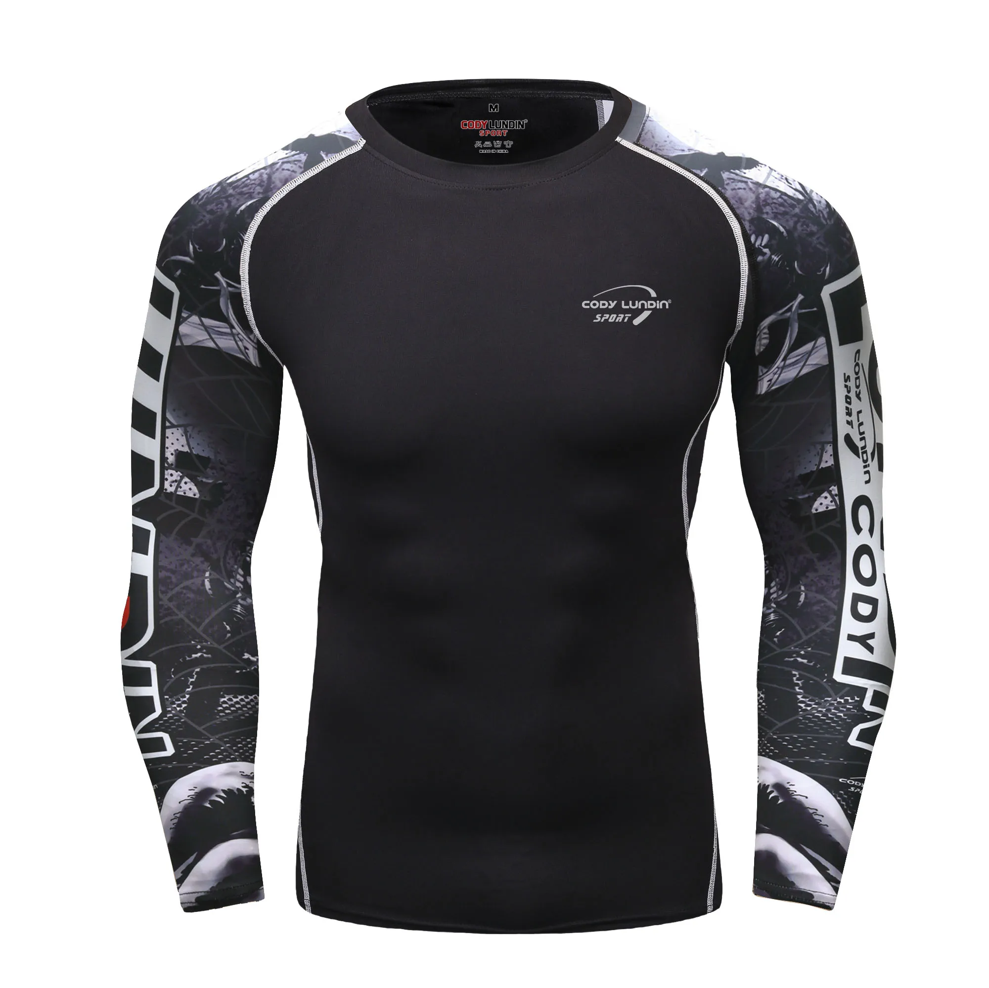 CODY LUNDIN UV Protection Long Sleeve Swim Rashguard For Men Swimsuit Quick Dry Surf Driving Mens Sublimation T Shirt Gym Tops