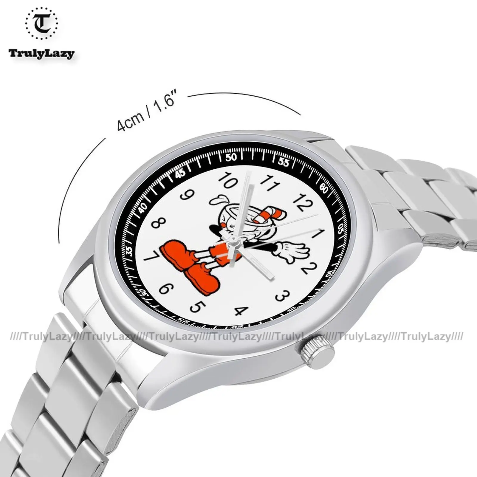 Cuphead Quartz Watch Design Classic Wrist Watch Stainless Wholesale Travel Couple Wristwatch