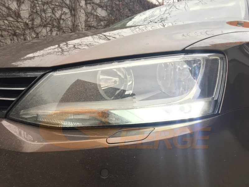 For Volkswagen VW Jetta Sagitar A6 MK6 IV 162 163 Ultra Bright White Reflector 1156 BA15s LED Bulbs Daytime DRL Light No Error