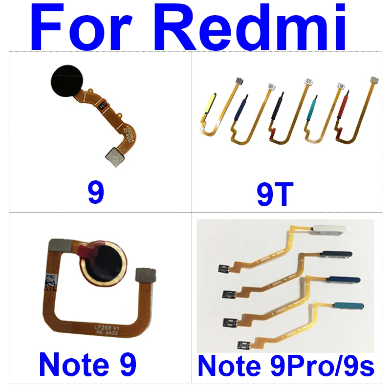 

Fingerprint Recognition Sensor Flex Cable For Xiaomi Redmi Note 9 9s 9Pro Touch Sensor Fingerprint with Power Button Menu Key