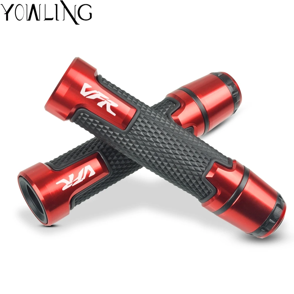 

7/8'' 22mm Motorcycle Handle ends Grips Bar Hand Handlebar Grip for HONDA VFR 400 VFR800 VFR1200 VFR 400 800 1200 2002 - 2018