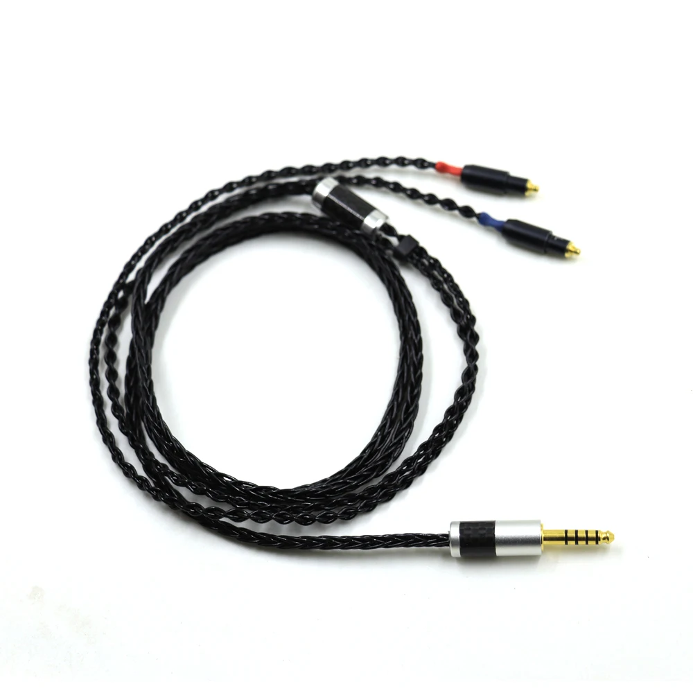 Top-HIFI อัพเกรด152 Core สีดำสายหูฟังโทรศัพท์แบบถักสำหรับหูฟัง SRH1540 SRH1840 SRH1440