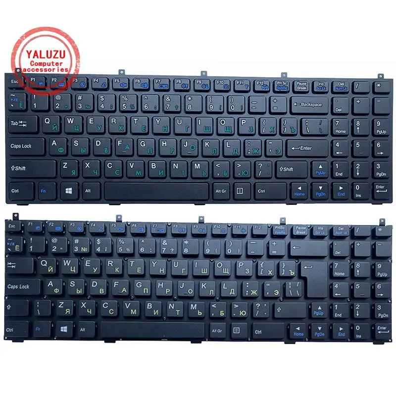 

YALUZU Russian Keyboard for Clevo DNS MP-08J46SU-4306W 6-80-M9800-283-1D MP-08J43NI-430 RU P151SM1 W76TUN W76XCUH W258 W258H NEW