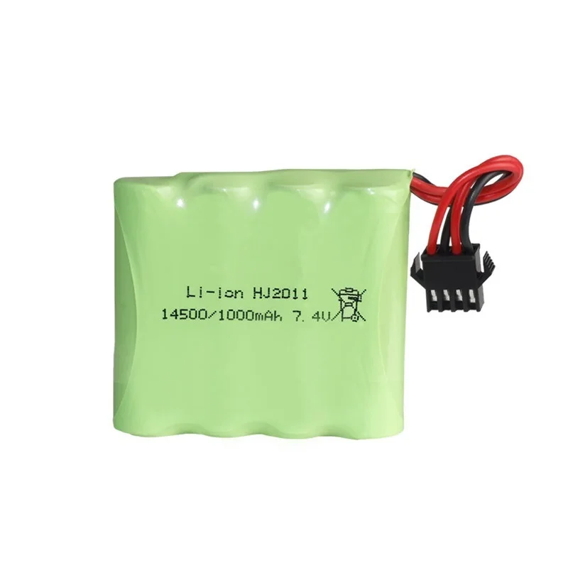 7.4V 1000mAh 2S Lipo Battery +charger For DE36W 1:16RC Off-Road 4WD High-Speed Climbing Drift Racing toy accessories