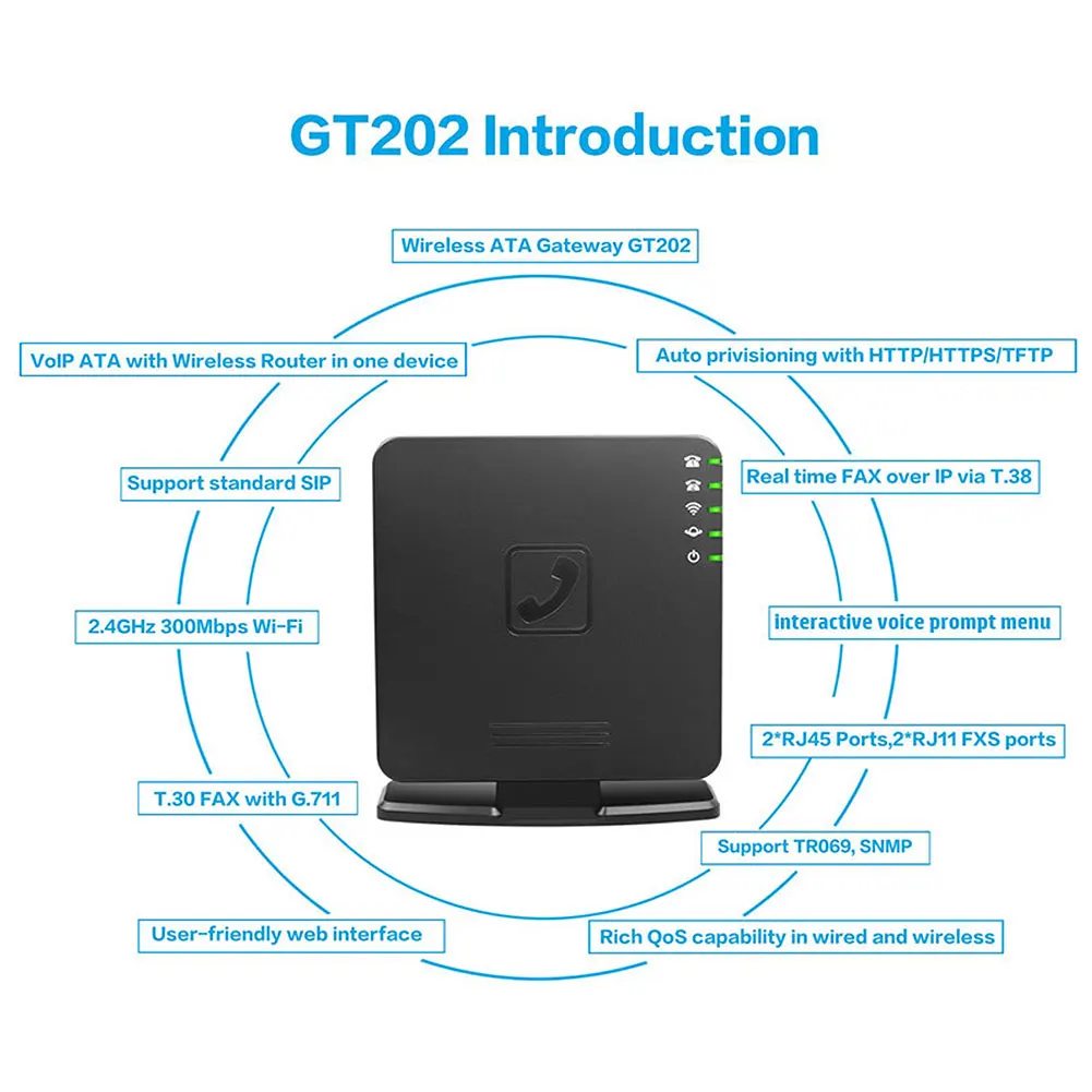 2.4G Wireless WiFi Repeater VoIP Wireless Router 300Mbps Signal Amplifier Booster WiFi Range Extender Wlan LAN Port Router