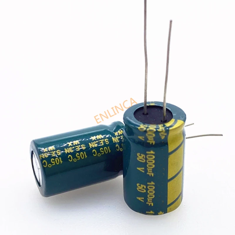 5pc/lot 50V 1000UF High Frequency Low Impedance Aluminum Electrolytic Capacitor 1000uf 50v 20% 13X20MM