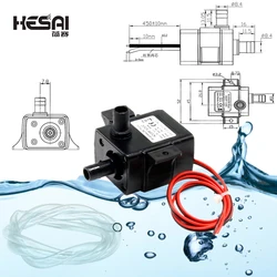 Water Pump 12V Ultra-Quiet4.2W 240L/H Flow Rate Waterproof Brushless Pump Mini Submersible Water Pump