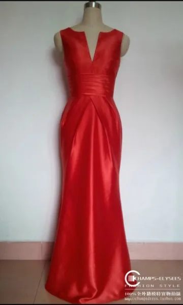 Frete grátis 2022 nova chegada da noiva em linha reta robe de soiree vestido longo formal elegante festa de formatura vestido vermelho longo vestido de noite