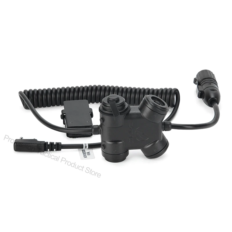 Z-TAC Tactical Dual PTT Softai Accessories Headphones Military Airsoft Headset For Hunting Shooting Walkie-Talkies Baofeng UV82