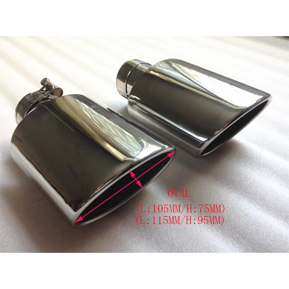 Ellipse  Stainless steel vehicle refitting universal general muffler tail throat Car modification выхлопные системы