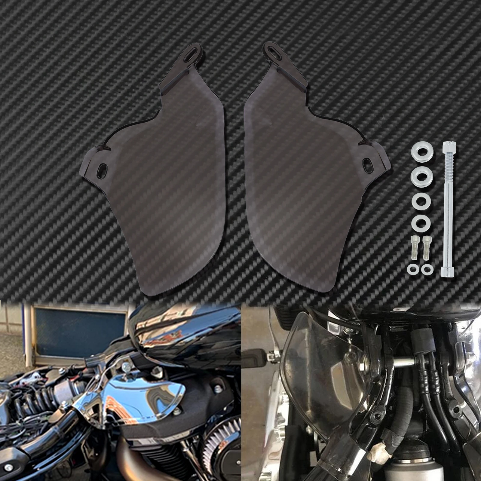 Motorrad ABS Sattel Schilde Luft Wärme Deflektoren Rauch/Schwarz Für Harley Softail Slim Breakout Fat Boy Street Bob FLSL 2018-2022