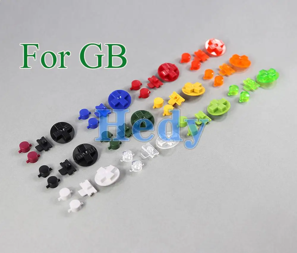 20sets Rubber Conductive D-pad Buttons for GameBoy Classic for GB DMG A B buttons DiIY Button Set Replacement