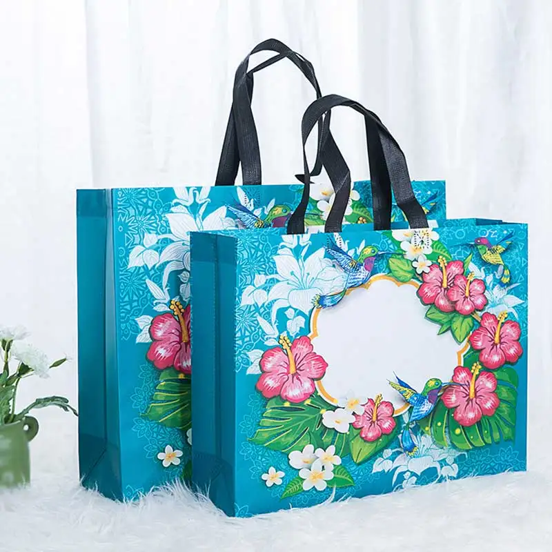 Donne riutilizzabili shopping bag Grande Capacità Non tessuto portatile sacchetto di tote shopper borsa Da Viaggio Borse Contenitore Femmina