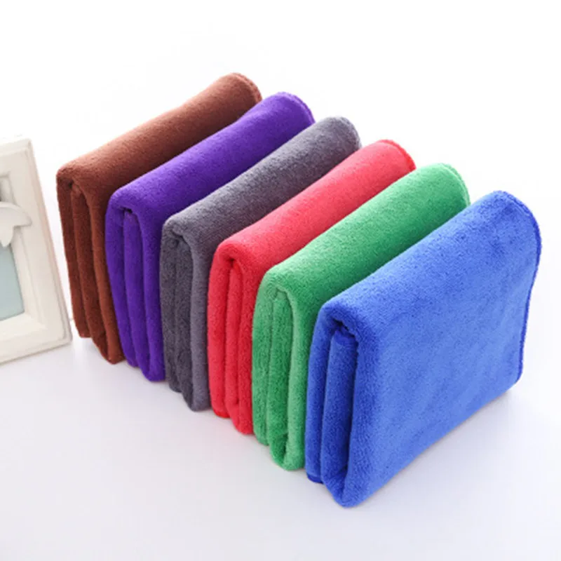 Car Microfiber Towel Car Wash Cloth Auto Cleaning Door Window Care Thick Strong Water Absorption Car Cleaning  Accessories