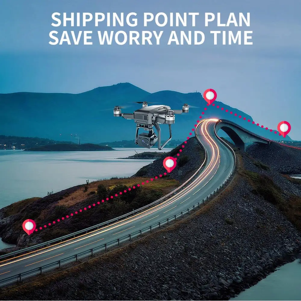 SJRC F7 PRO GPS Drone 4K Dual HD Camera 3-Axis Gimbal Professional Aerial Photography 3KM Brushless Quadcopter VS F11 4K Pro