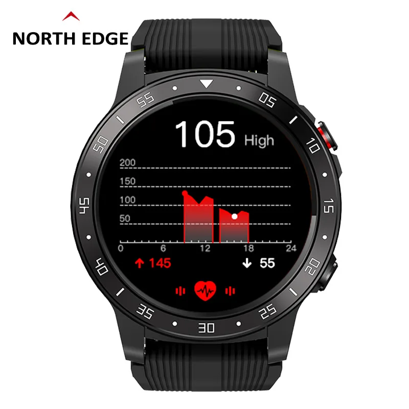 NORTH EDGE GPS Men\'s and Women\'s Watch Outdoor Sports Watch Bluetooth Call Multi-sports Mode