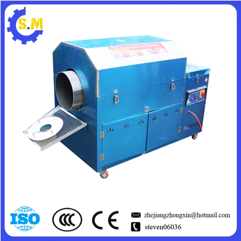 Large gas roasting machineroller fried chestnut machine Commercial electric machine fried melon seeds fried peanut machine