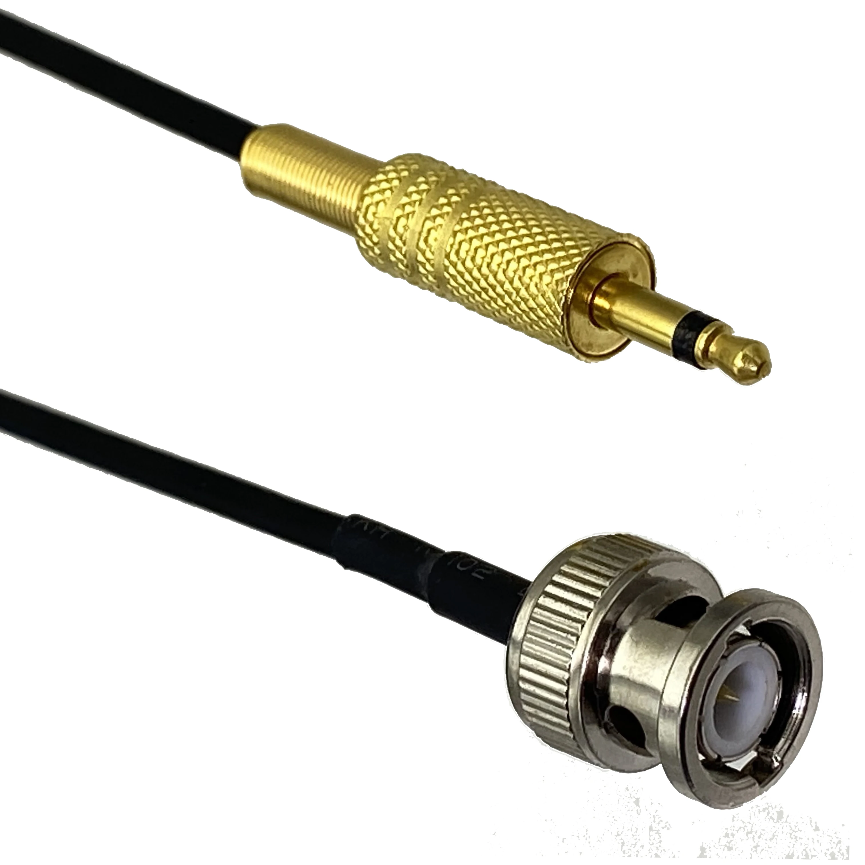 1pce BNC male plug to 3.5mm mono 1/8\