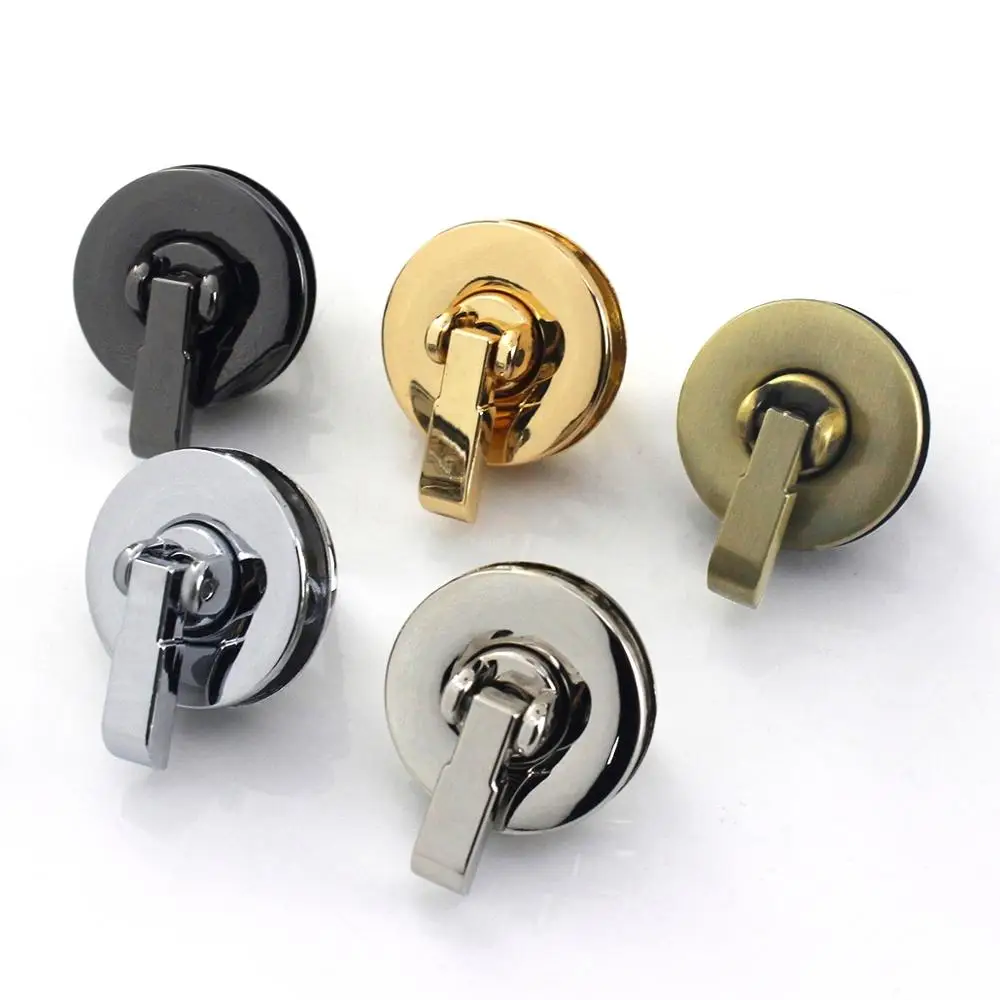 1pcs Metal Round Bag Turn Lock Twist Lock Clasp for Leather Craft Women Bag Handbag Shoulder Bag Purse DIY Hardware Accessories