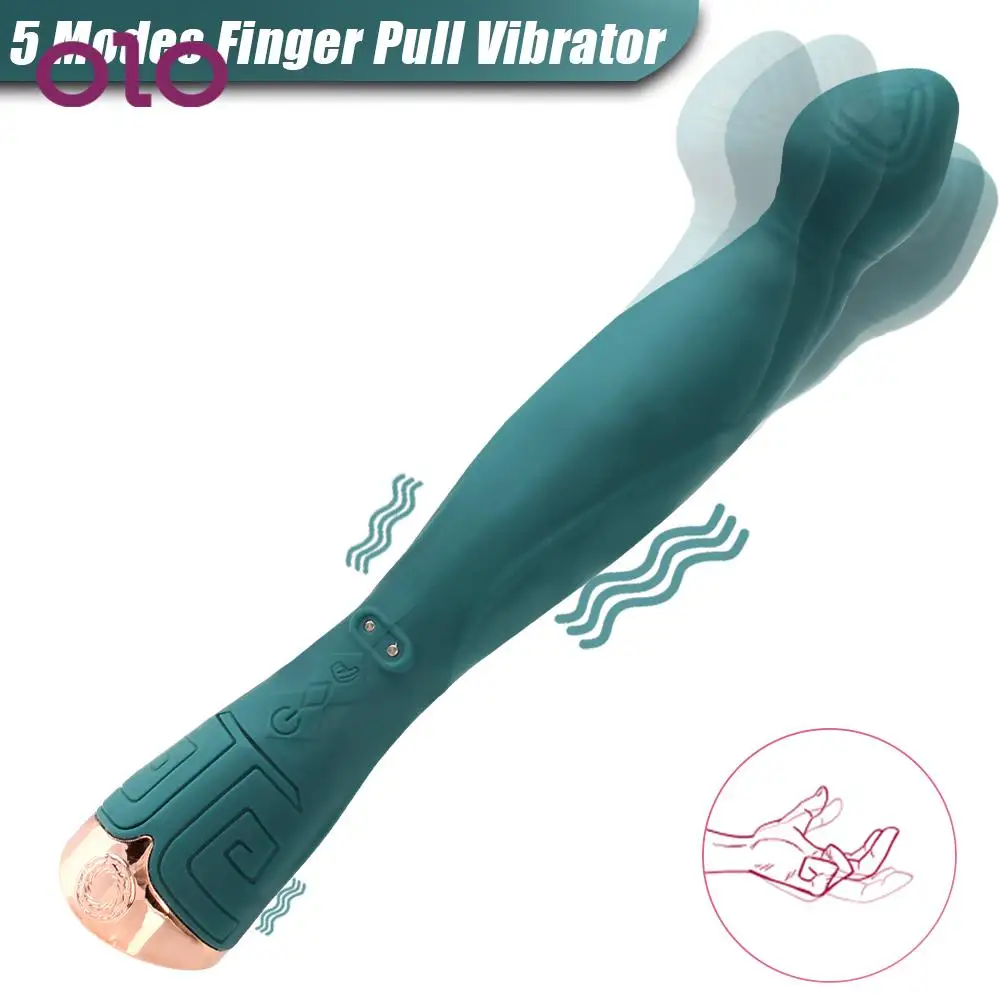 OLO 10-Frequenz-Klitoris-G-Punkt-Massagegerät, 5 Modi, Fingerzug, AV-Stick-Vibrator, Vagina, stimuliert Sexspielzeug für Frauen, Erwachsenenprodukt