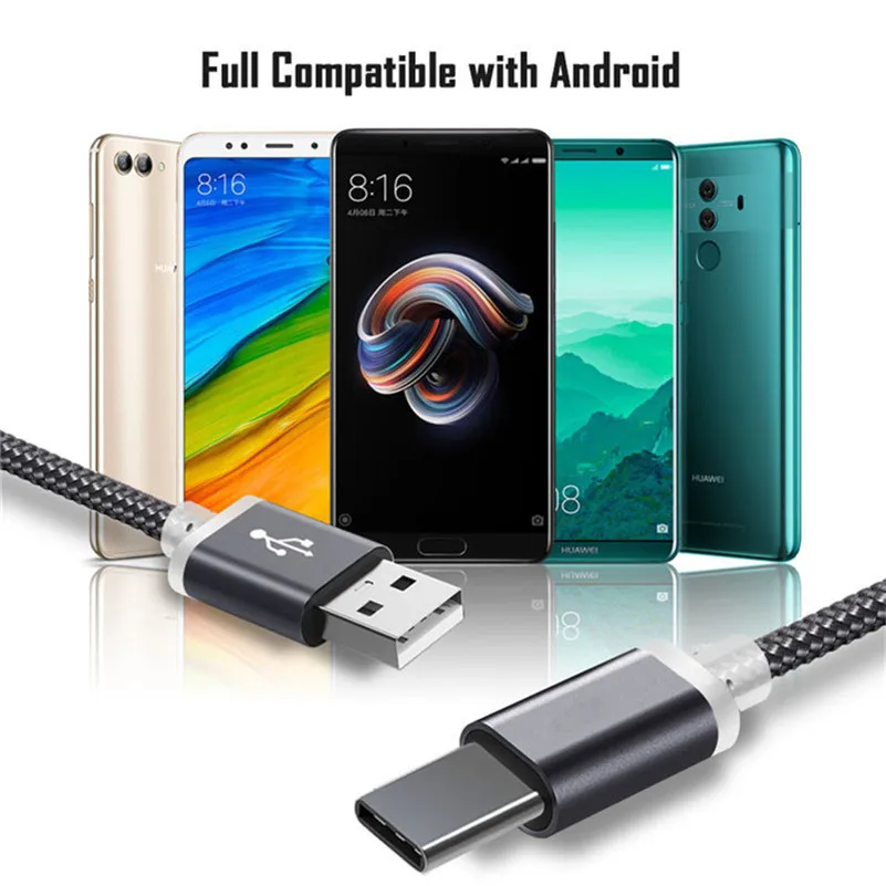 10mm Extra Long Connector Type C Cable for Blackview P10000 BV9600 BV9500 BV9000 BV7000 BV6800 Pro  Ulefone Power 3s cabel cord