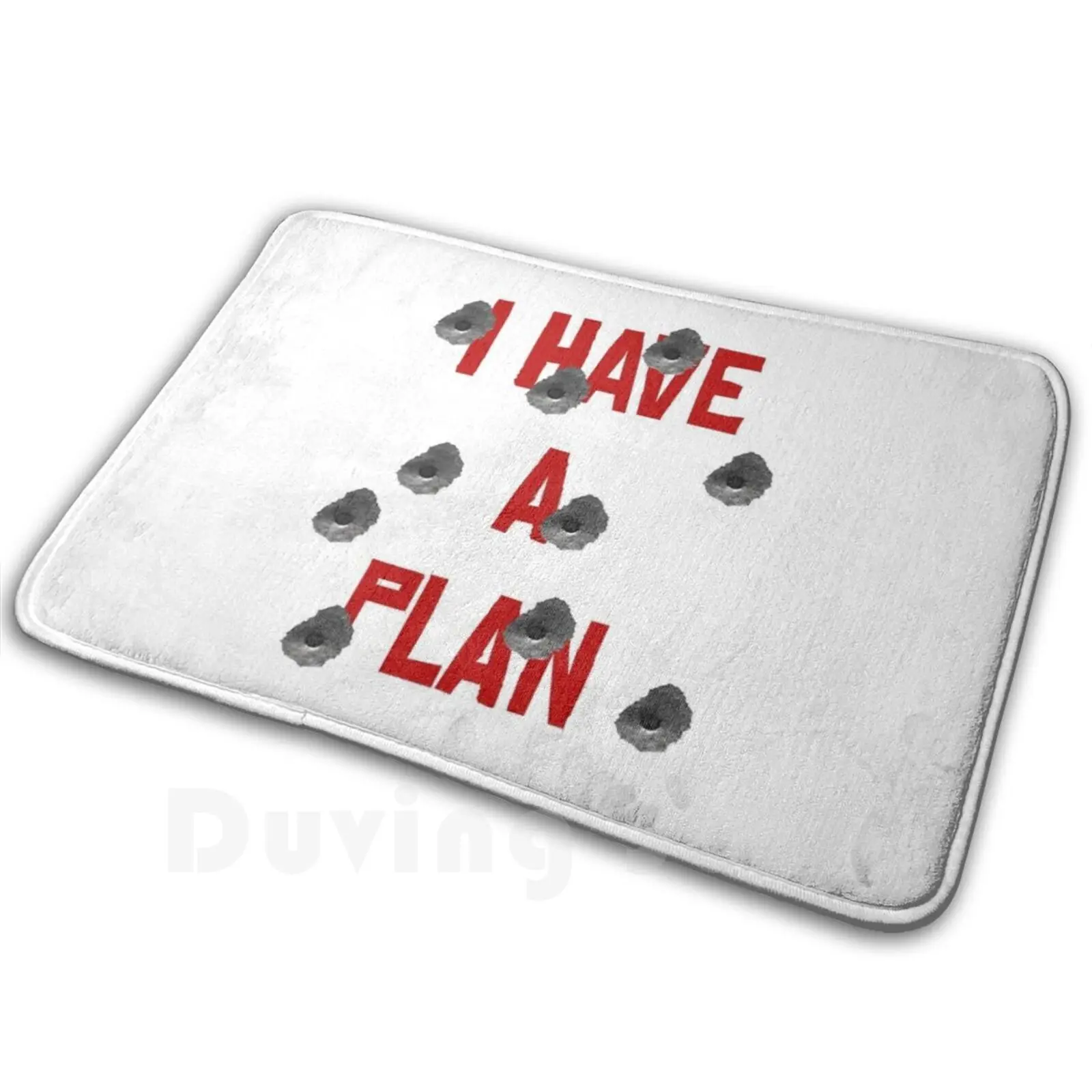 I Have A Plan Carpet Mat Rug Cushion Soft Non-Slip Redemption Rdr2 Humour Video Games Gaming Quotes Cowboy Wild West