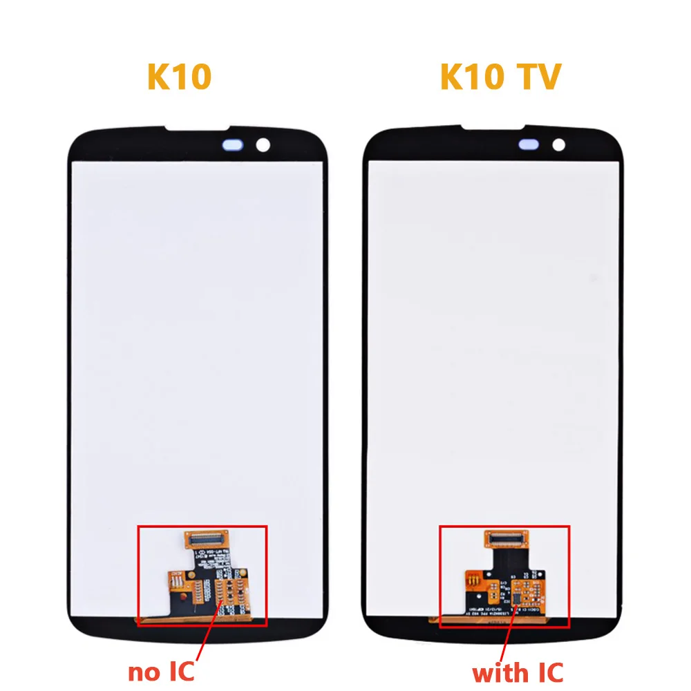 For LG K10 LTE K420N K430 K420 K430DS LCD Display + Touch Screen Digitizer Assembly for K10 TV K420 TV K10TV lcd screen + frame