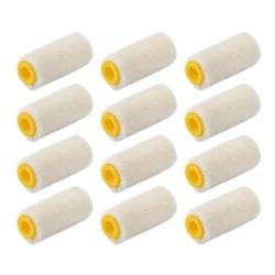 12pcs 2 Inch Paint Roller Cover 5cm Mini Wool Brush Reusable Durable Paint Rolle Cover for Home Repair Wall Painting Paint Tool