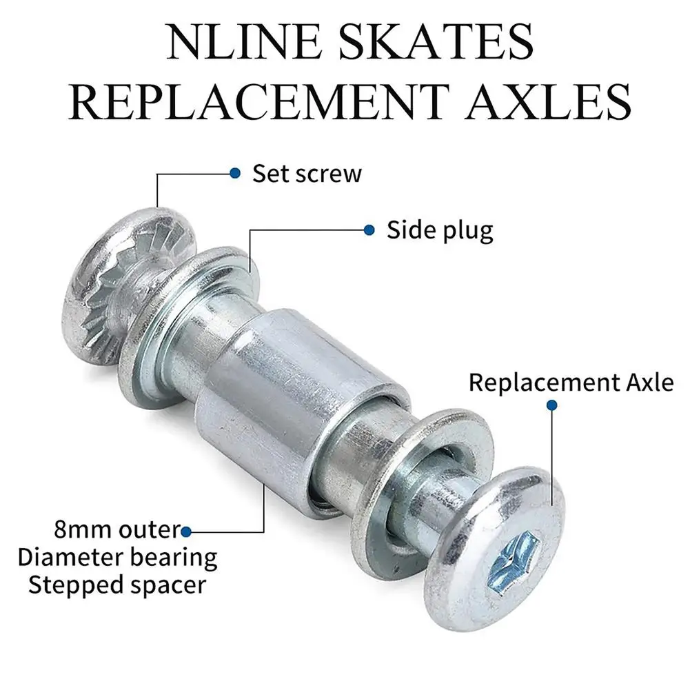 Aluminum Alloy Inline Roller Skate Roller Shaft Wrench Screws Nut Replacement Accessories For Men Women Outdoor Skating Parts