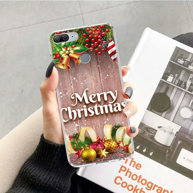 Merry Christmas gift New Year reindeer Phone Case For Huawei Honor 10 Lite 9 50 20 8S 8X 8A Pro 9X Y5 Y6 Y7 Y9S P Smart Z 2019