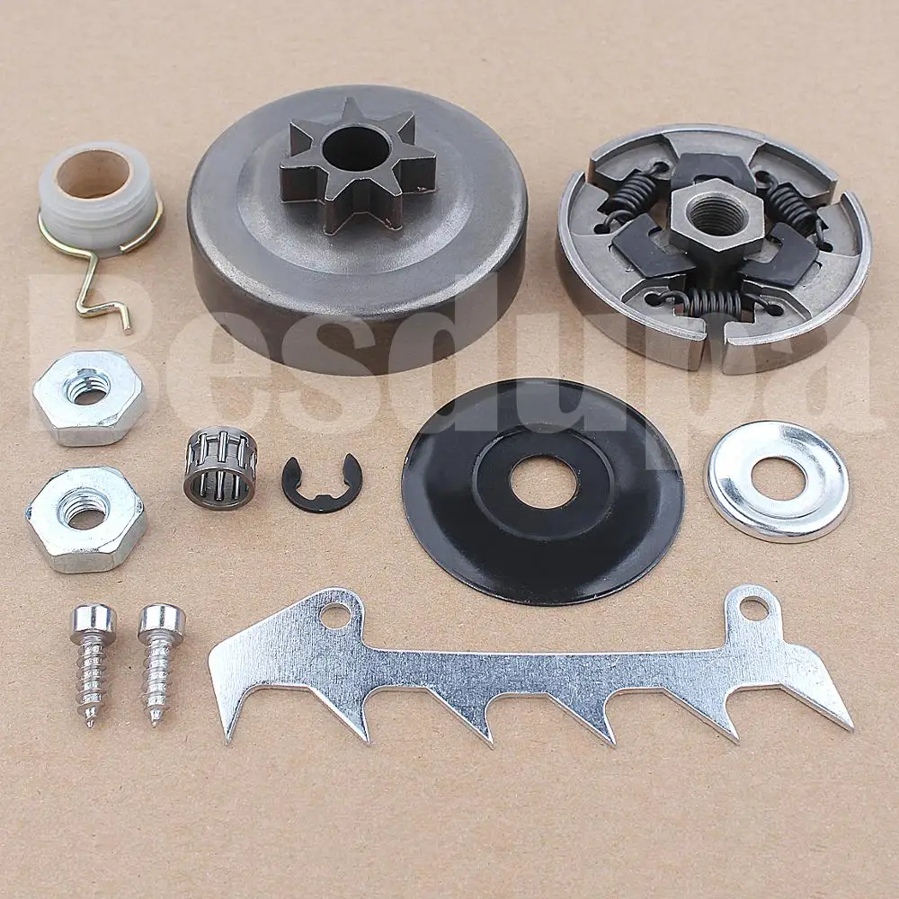 Besdupa Clutch Drum Sprocket Worm Gear Kit For Stihl MS230 023 MS250 025 MS210 021 Chainsaw w Washer Felling Dog бензопила