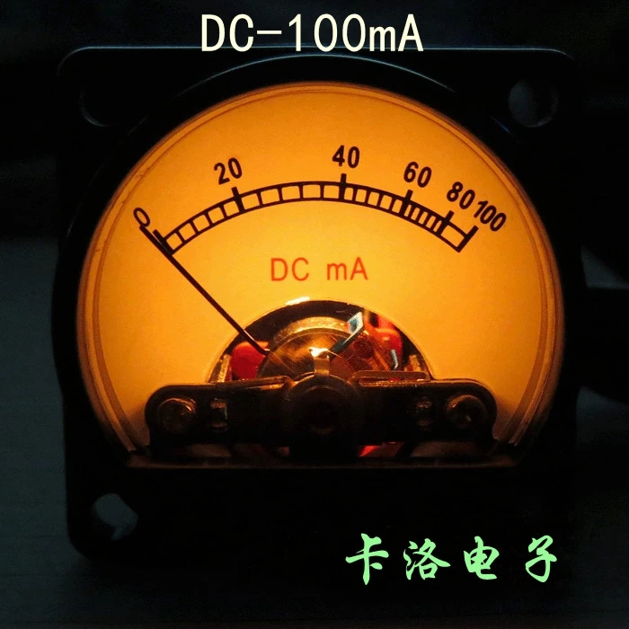 Acessórios do forro do amperímetro da c.c. de dc100ma com luz de fundo tubo eletrônico 300b forro amperímetro