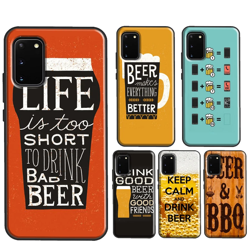 BEER HUMOUR QUOTES JOKES For Samsung Galaxy S22 Ultra S21 S20 FE Note 20 Ultra Note 10 S8 S9 S10 Plus Phone Case