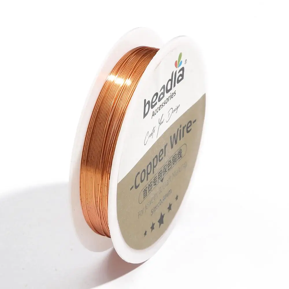 Colorfast Copper Wire For Bracelet Necklace Jewelry DIY Accessories 0.3/0.4/0.5/0.6/0.8/1.0mm Craft Beading Wire
